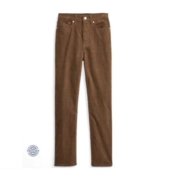 NWT Gap High Rise Vintage Slim Corduroy Pants Women’s Sz 18 Regular Brown - Picture 4 of 9